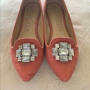 Sole Society Libry Jeweled Flats